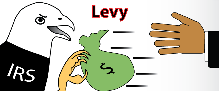 In a Levy, the IRS confiscates your property.